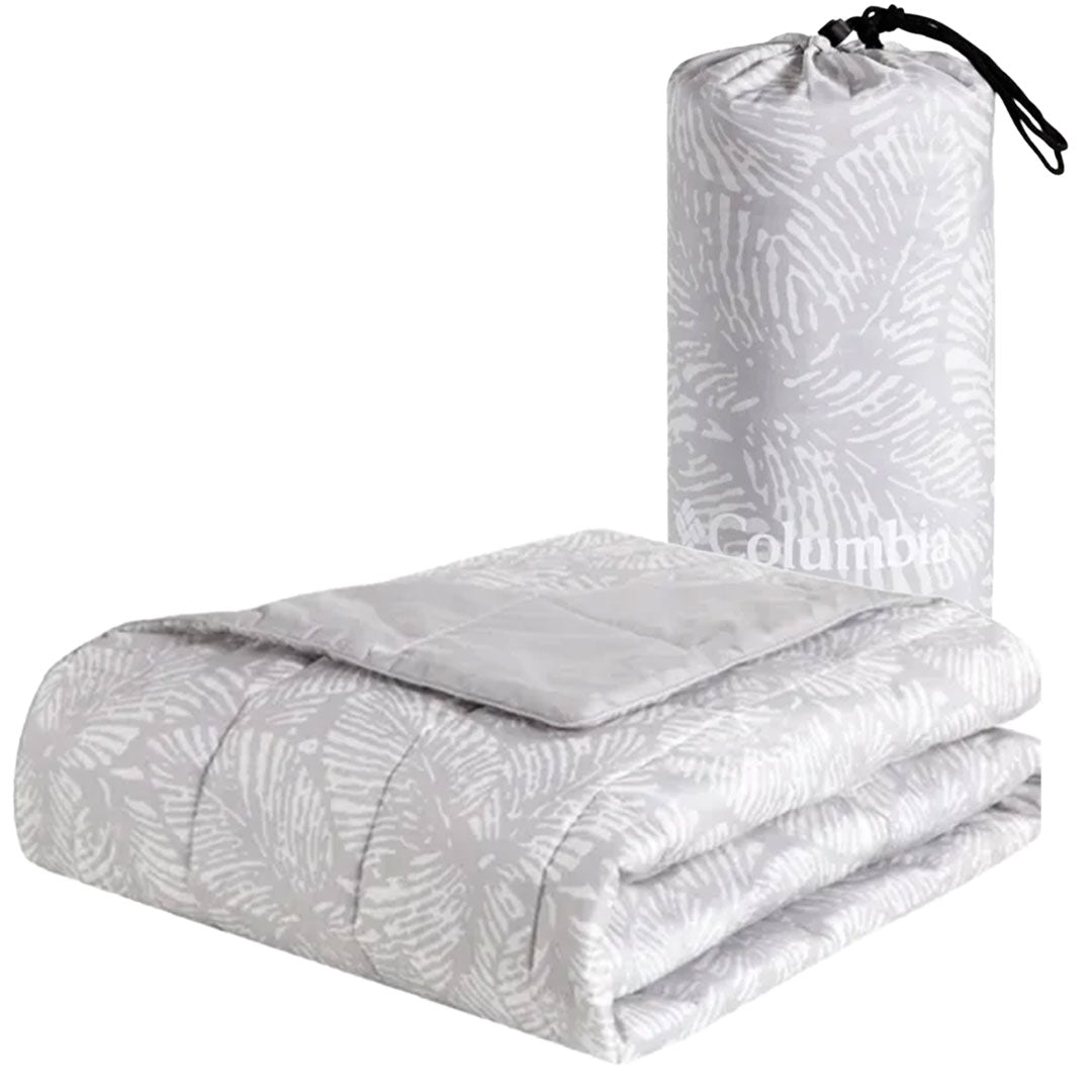 Manta de plumón sintético gris