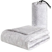 Manta de plumón sintético gris