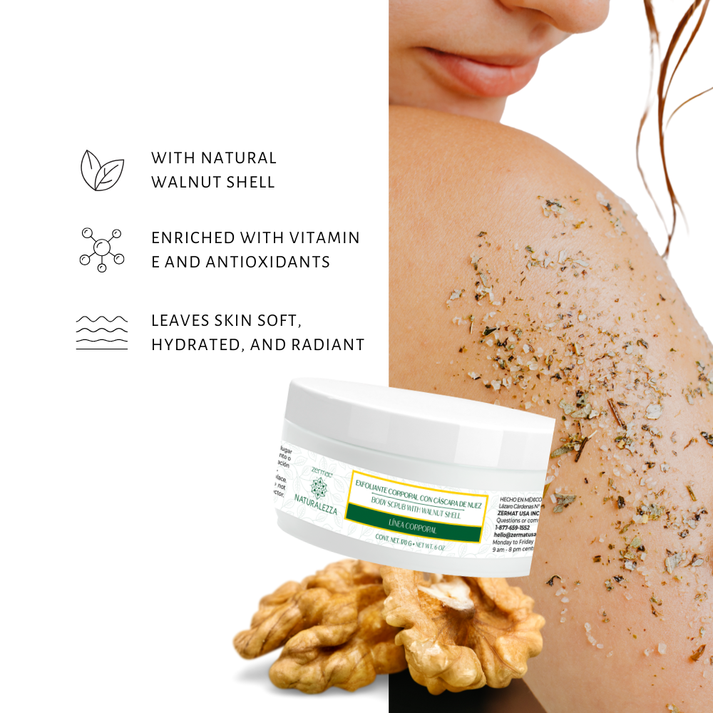 Body Scrub with Walnut Shell