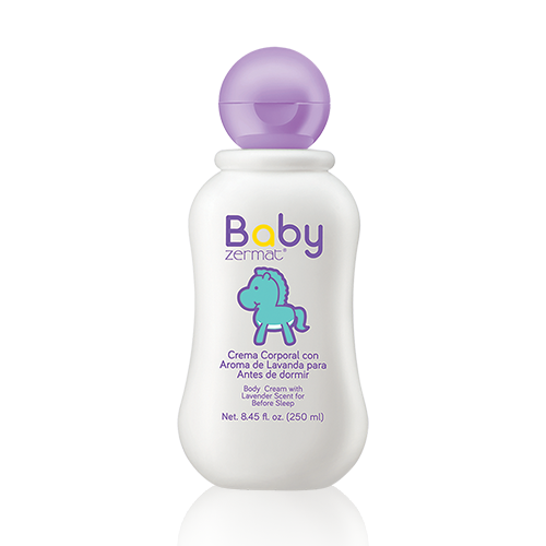 Crema corporal para bebés con aroma a lavanda