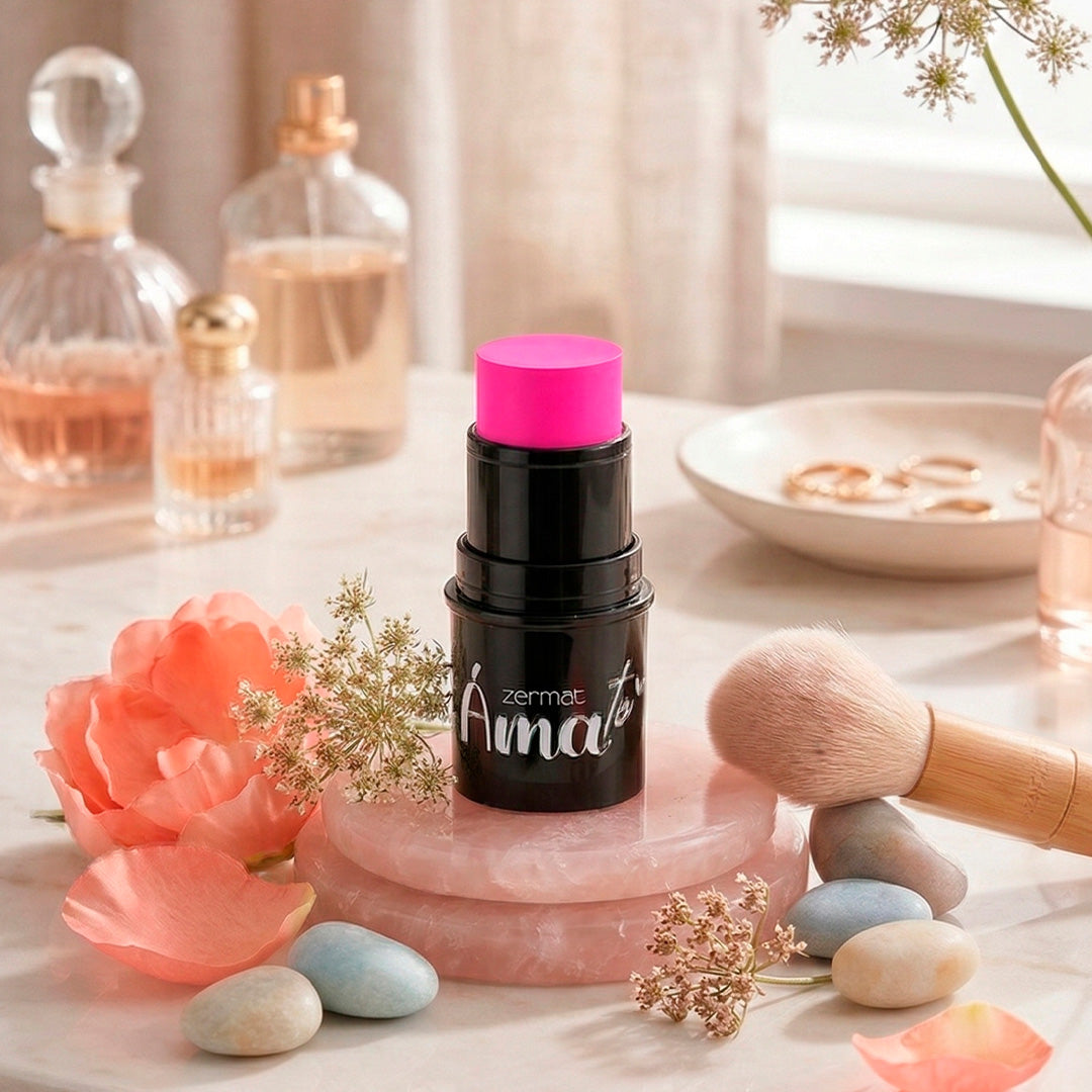 Amate Hot Pink 3 in 1 stick: Cheeks, Lips & Eyelids