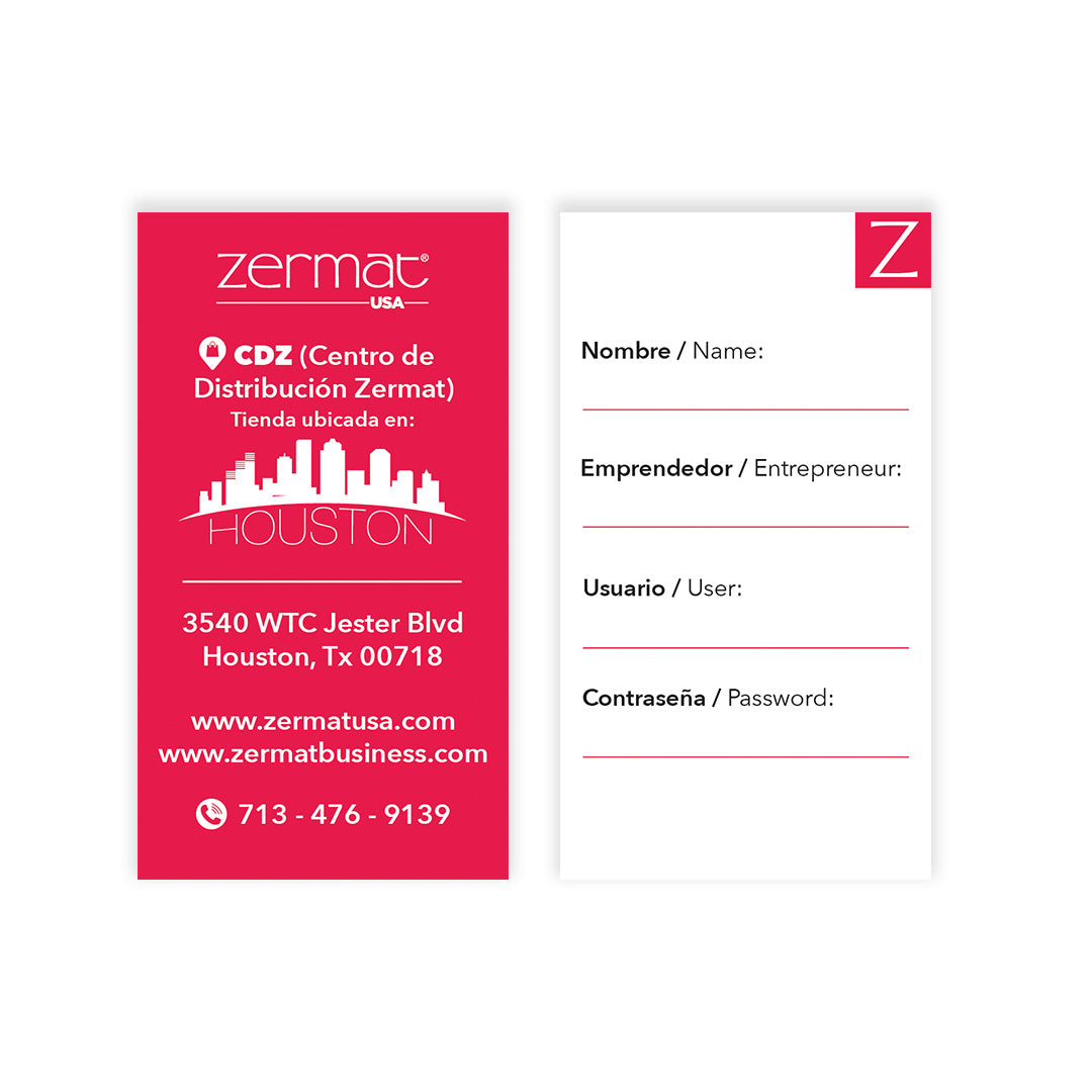 Tarjetas de presentación Zermat 100 pieces