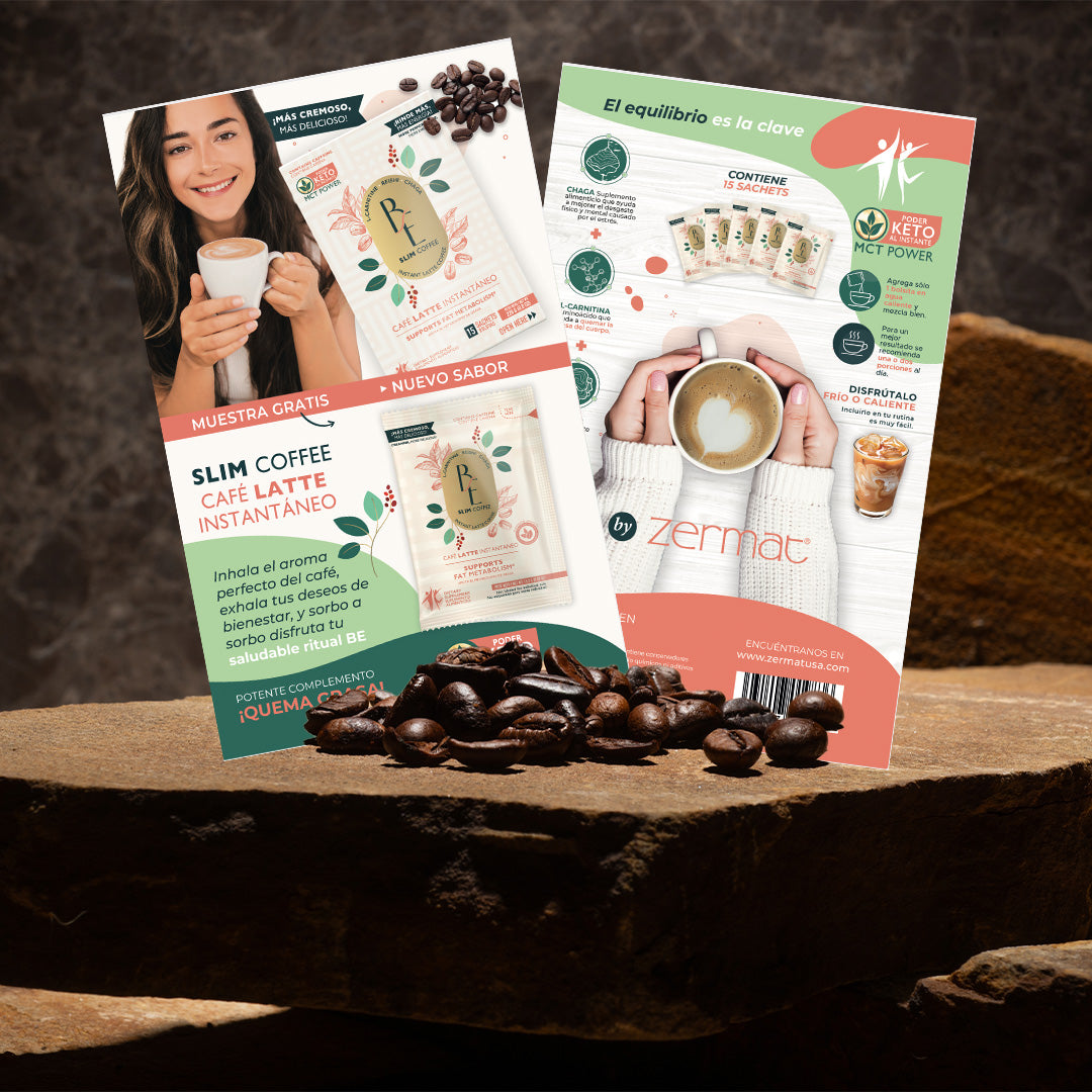 BE slim sample sachet postcard 2025