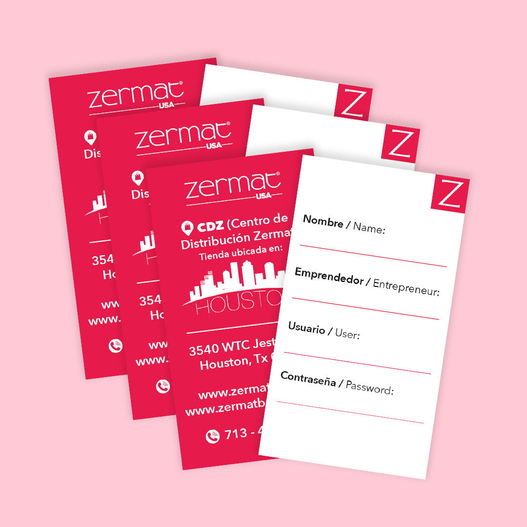 Tarjetas de presentación Zermat 100 pieces