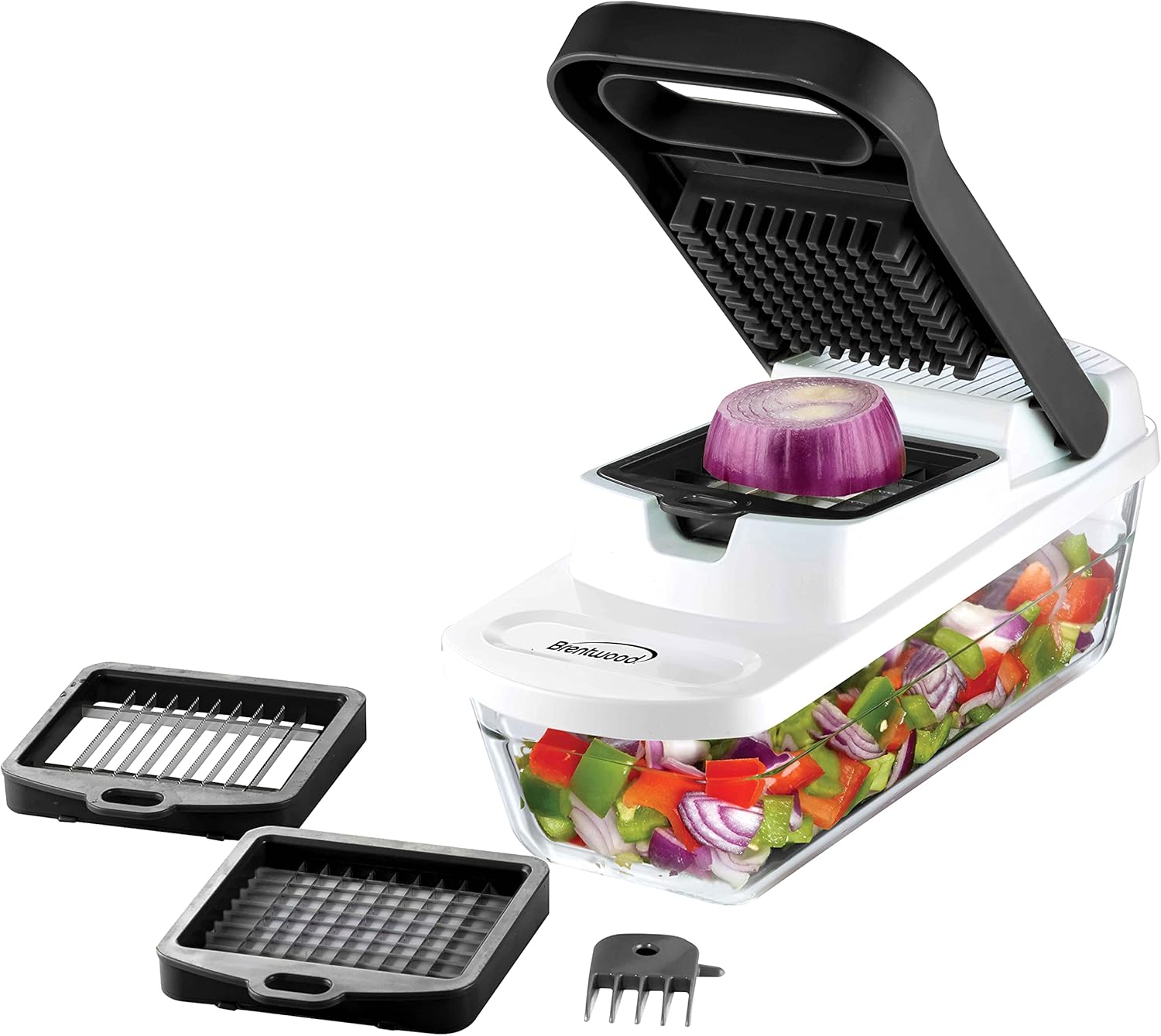 Pro Food Chopper and Vegetable Dicer with 6.3 Cup Storage Container in Black - Regalo al Instante