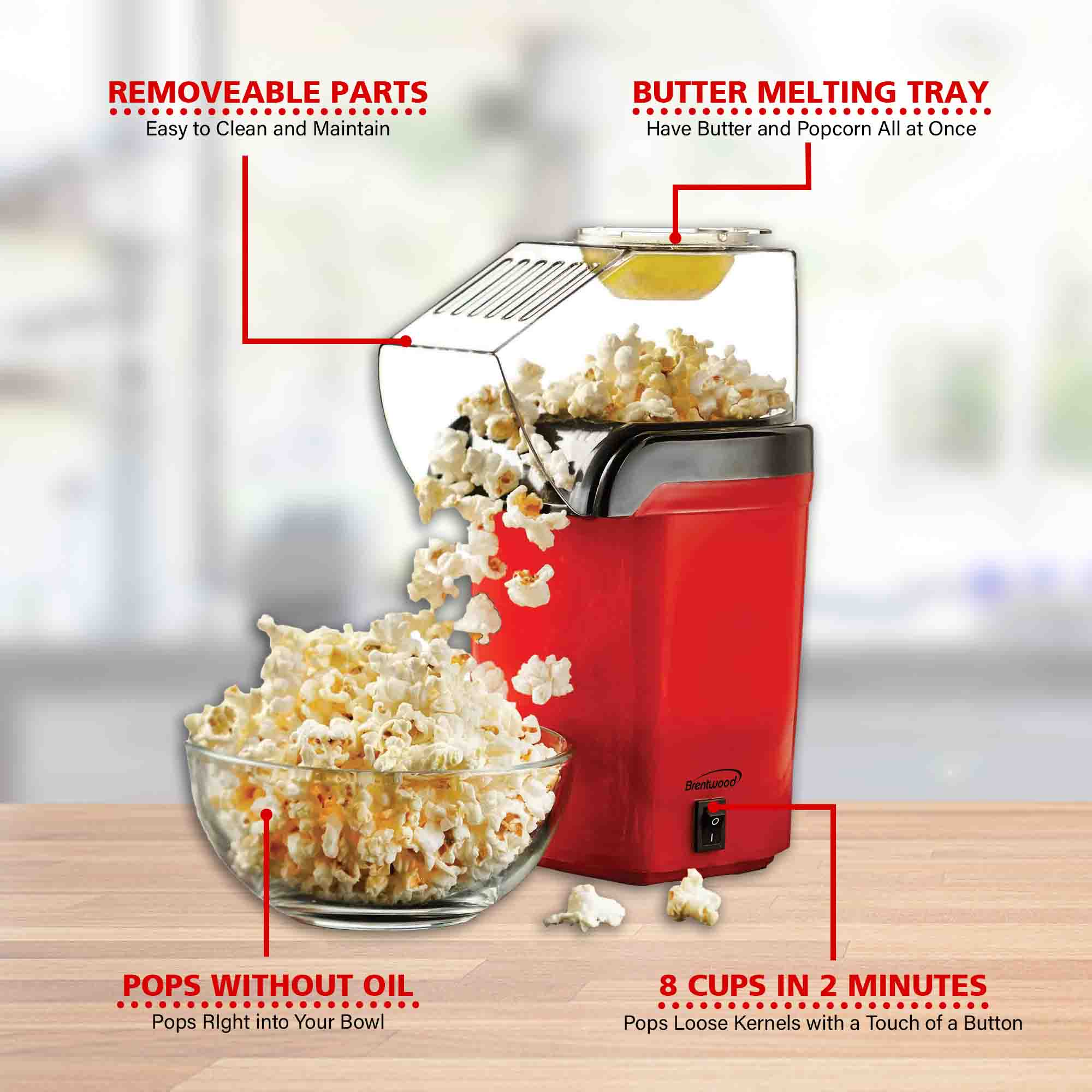 Hot Air PopCorn Maker  Regalo al Instante