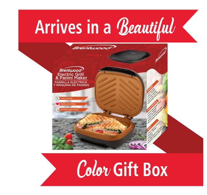 Indoor Grill and Panini Press - Regalo al Instante